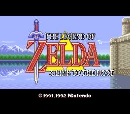 Legend of Zelda, The - A Link to the Past (France) Title Screen